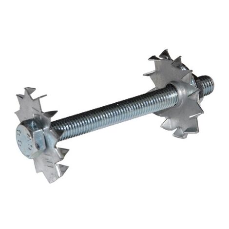 DIMOS - Axe crampons L 120mm pour chevron 90mm maxi – 10 pièces - 130 mm