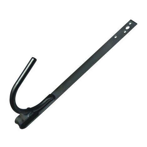 DIMOS - Crochet de sécurité plat MH inox 316 gris graphite RAL 7024 - 180 mm