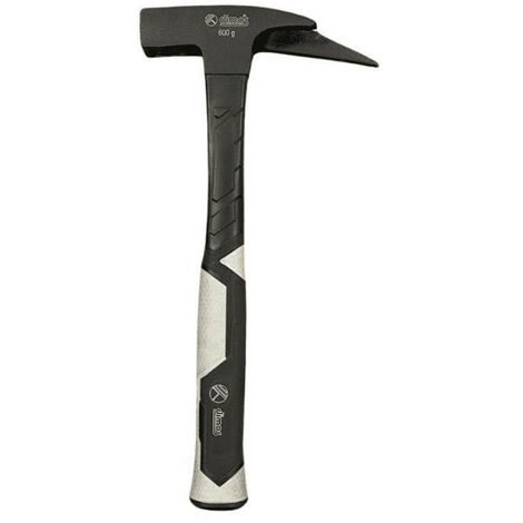 Dimos – Marteau de charpentier 135546 – Manche en fibre de verre noir – Aimant intégré pour clous – Léger et maniable pour bois dur