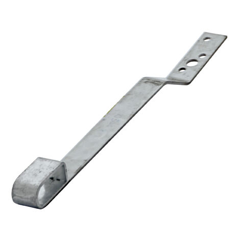 Dimos – Passe-barre cambré galva – Ancrage anti-chute pour tuiles et ardoises – Fixation par pointes annelées ou vis torx – Conforme norme EN 795