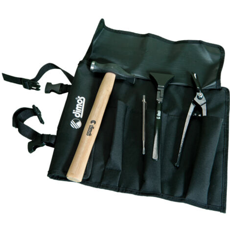 Dimos – Sacoche à outils spéciale métal 60mm – Textile noir – Compatible métiers du métal – 980301