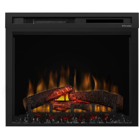 Dimplex 211002 - Camino elettrico a incasso XHD28 Firebox da 28", luci a LED, effetto della fiamma “Optiflame” brevettato, con telecomando, colore: nero