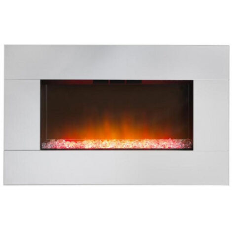 Dimplex Diamantique Diam14e White 2kW Electric Wall Fire with Optiflame LED