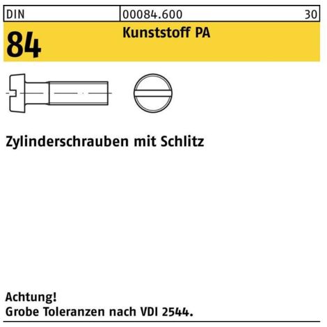 DIN 84/ISO 1207 Schlitz