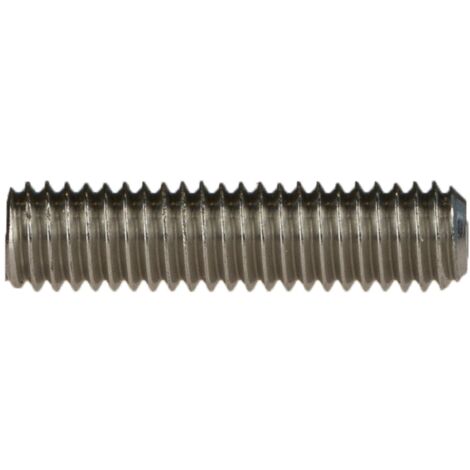 DIN 913/ISO 4026 Gewindestift VG M24x35 Edelstahl A4 blank Innensechskant m. Kegelkuppe 10 Stk