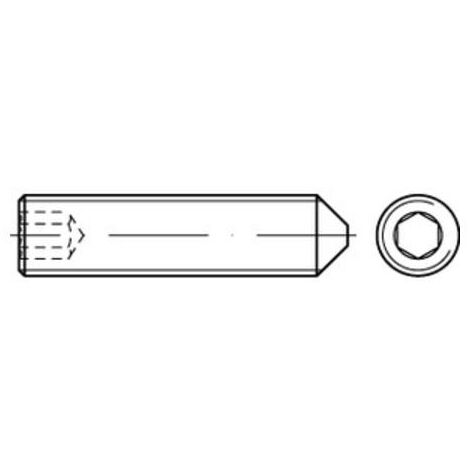 DIN 914/ISO 4027 Gewindestift 45 H M 2 x 2 500 Stk