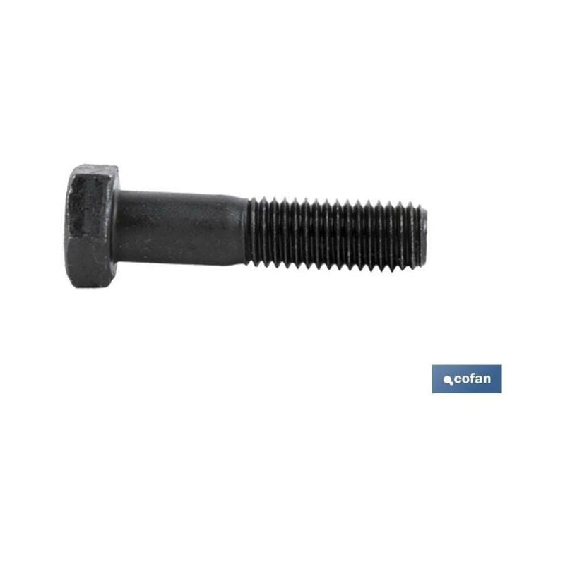 Cofan - din-931 c-12.9 m-20 x 140 n , Tornillo cabeza hexagonal DIN-931, 1/2 rosca parcial, clase 12,9, acabado negro