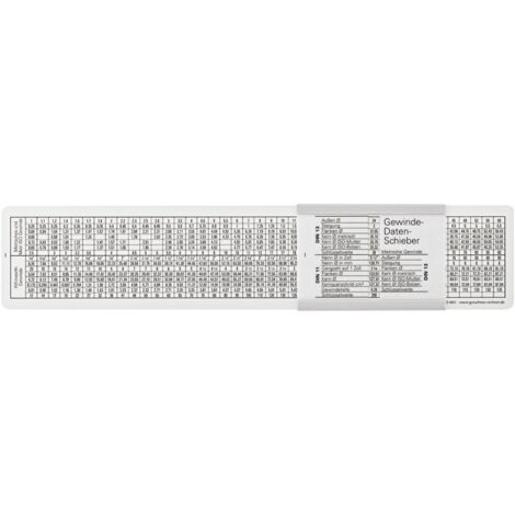 DIN-Gewindeschieber 260x50 mm FORUM