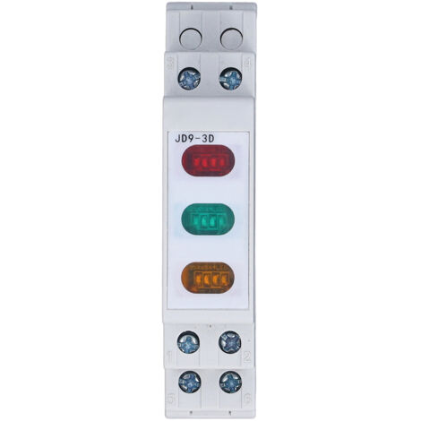 DIN-Schienen-Kontrollleuchte, AC/DC 230 V 20 mA LED, einfach zu installierende Kontrollleuchte für Werkstätten, Wohngebiete, Krankenhäuser.