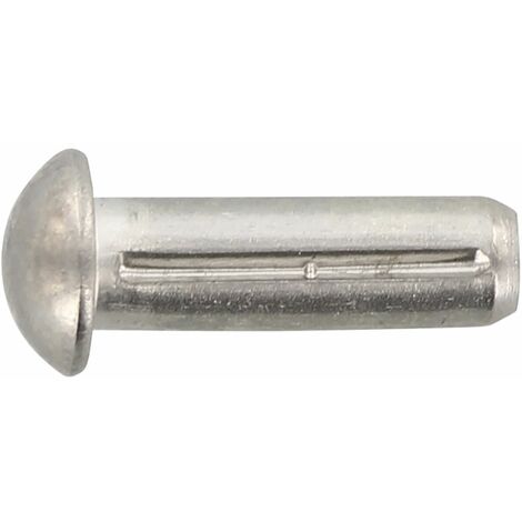 DIN1476  3x  6 Edelstahl A1 1.4303 Halbrundkerbnagel