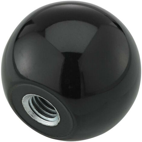 DIN319 Botón esférico de Duroplast. Forma E. 32 mm. M 8. Contenido: 5 piezas de Fortis