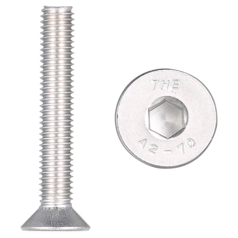 

Asupermall - DIN7991 304 Acero inoxidable Allen Tornillos de cabeza hueca Tornillo hexagonal M-8 * 50, M8x50