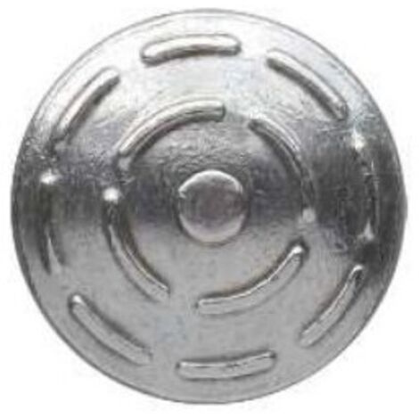 Dinac – Clou podotactile acier zingué pour passage à trafic intense – Tête striée 25mm – Tige 8,3mm de longueur 17mm – Sécurise zones piétonnes