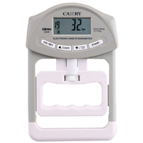 Dinamómetro digital para medición de fuerza de agarre y registro automático, 90 kg (200 lbs) - OTRO