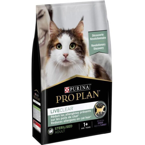 Dinde stérilisée PURINA PRO PLAN LIVECLEAR 2,8 kg