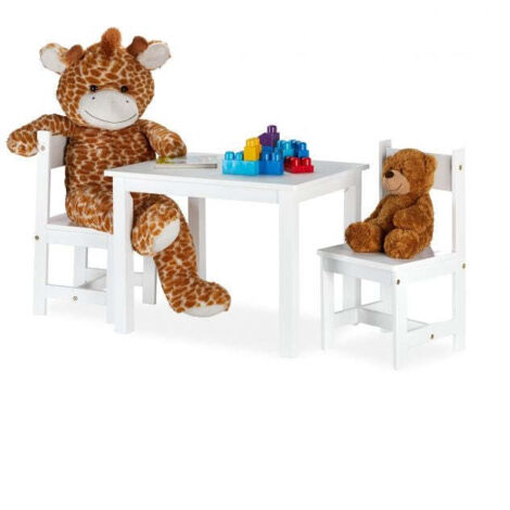 Dinette per bambini bianca con 2 sedie