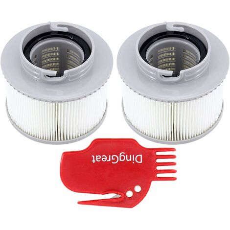 DingGreat Paquete de 2 cartuchos de filtro de piscina, cartuchos de filtro de repuesto para todos los modelos Whirlpool Spas piscina para filtro de cartucho MSPA FD2089