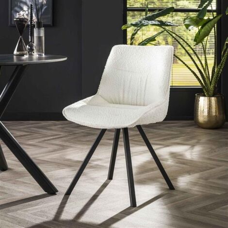Dining Chair Finesse Boucle White