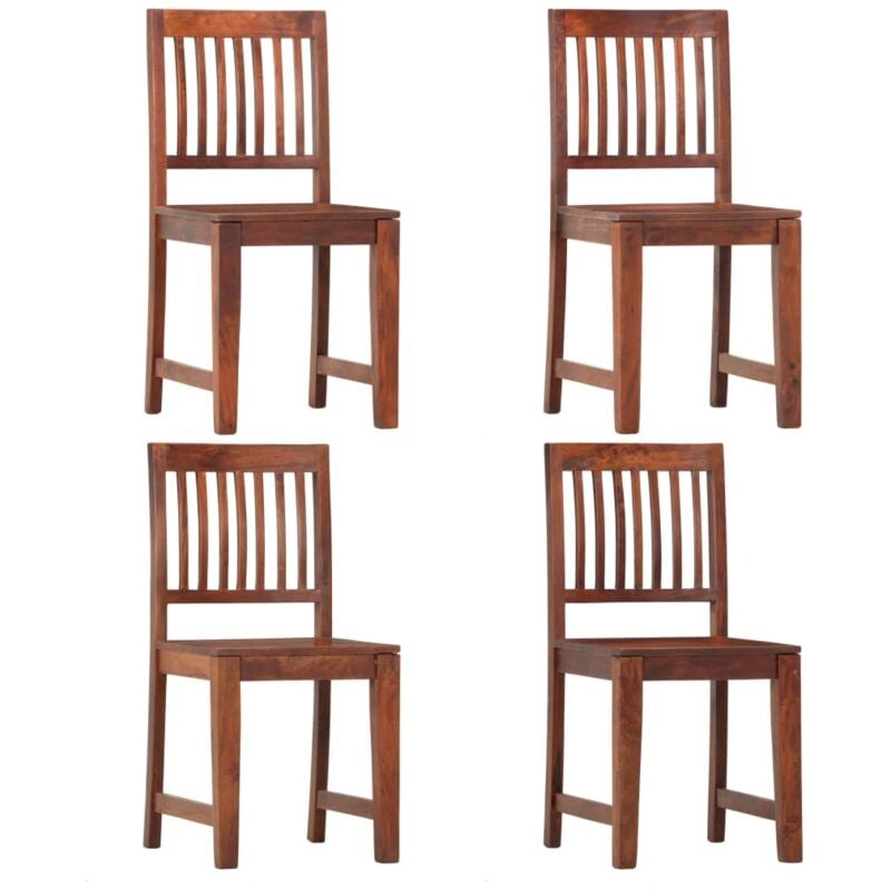 Dining Chairs 4 pcs Solid Mango Wood vidaXL