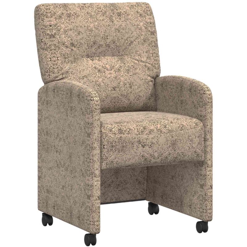 Dining Chairs With Wheels 2 Pcs Light Grey 57 X 67 X 95 Cm Vidaxl
