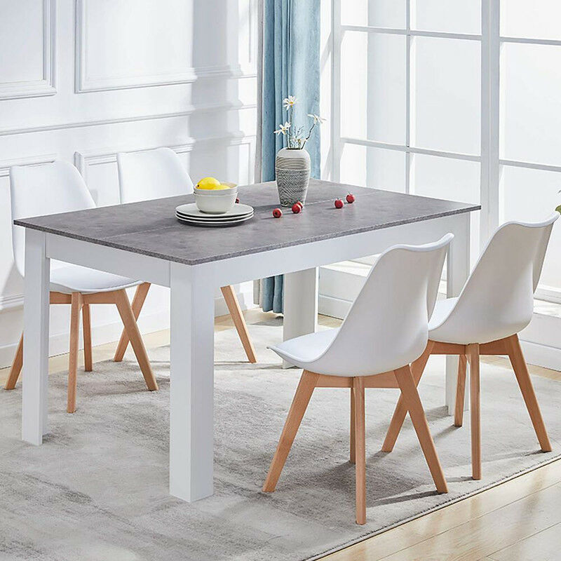 Dining Table, 138x90x75cm Kitchen Dining Room Furniture, High Gloss