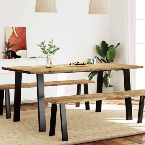 Dining Table 150x90x75 cm Solid Wood Acacia vidaXL