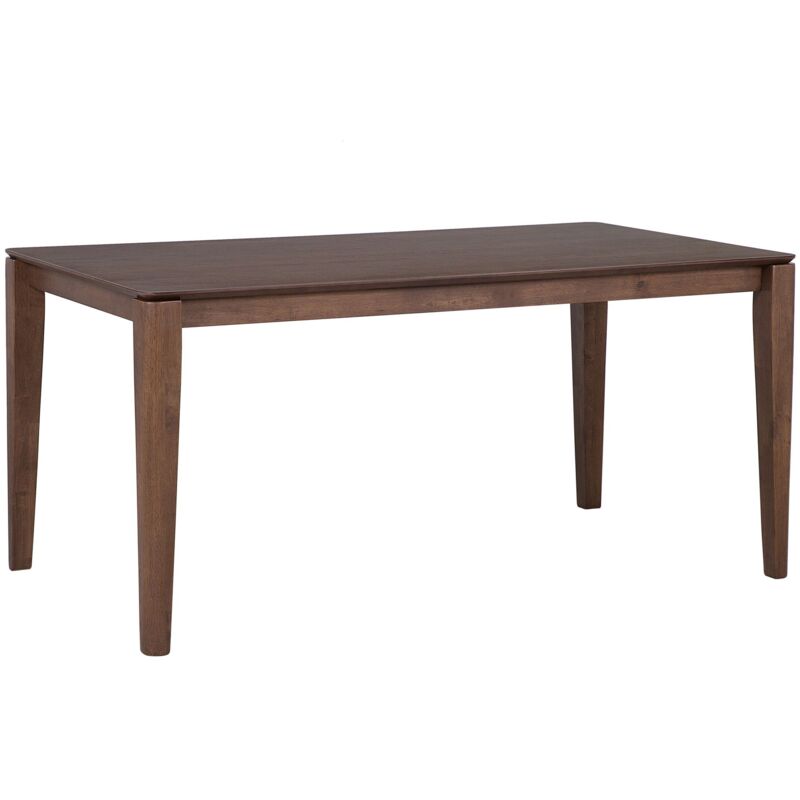 Beliani - Retro Dining Table Veneered Mdf Dark Walnut 160 X 90 Cm Lottie