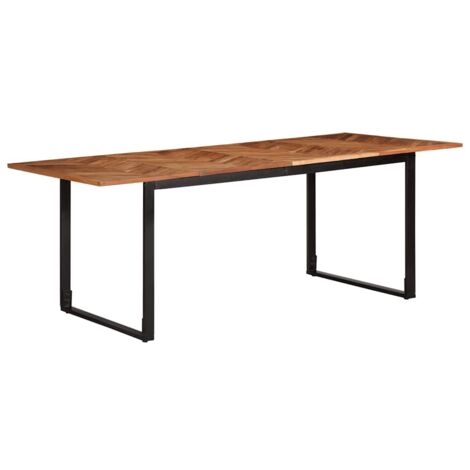 Dining Table 200x100x75 cm Solid Wood Acacia vidaXL