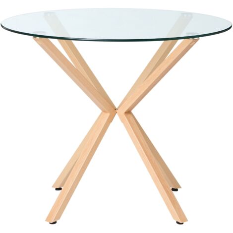 Dining Table ALTURA Transparent 90 cm 90 cm