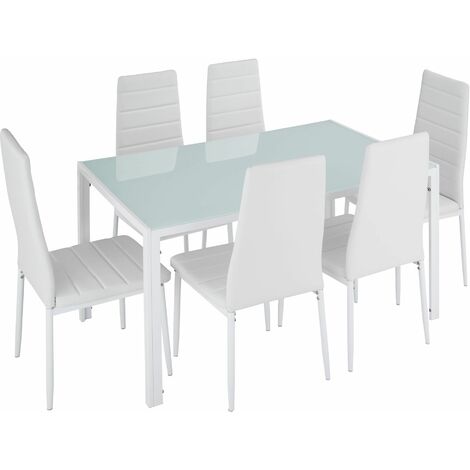 main image of "Dining table and chair SET Brandenburg 6+1 - dining room table and chairs, dining table and 6 chairs, kitchen table and chairs"