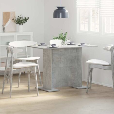 Dining Table Concrete grey 110 x 60 x 75 cm Engineered wood vidaXL