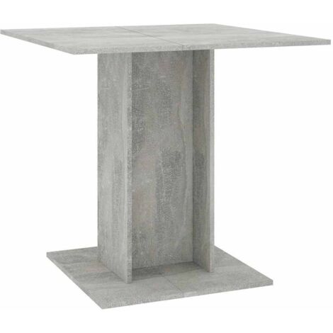 Dining Table Concrete Grey 80x80x75 cm Engineered Wood vidaXL