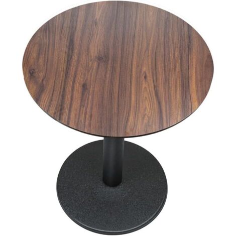 Dining Table Dining Dining Restaurant Home Interior MDF Bistro/Cafe/Bar/Kitchen Table Wood Board + Iron Legs, 60 x 60 x 72 cm (A)