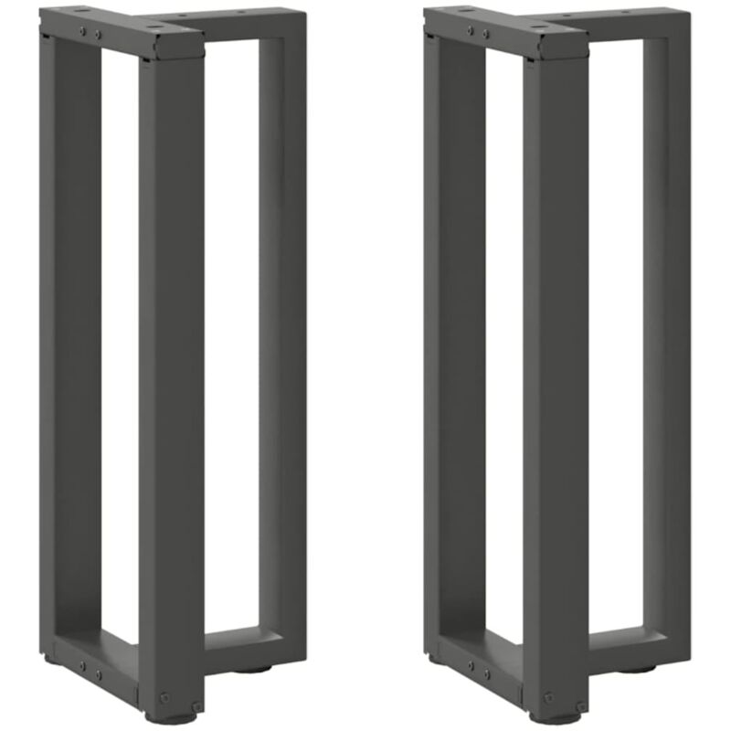 Console Table Legs T-Shaped 2 pcs Anthracite 38x25x(72-73) cm Steel Vidaxl
