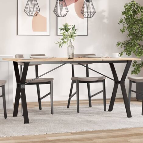 Dining Table Legs Y-Frame 140x60x73 cm Steel vidaXL