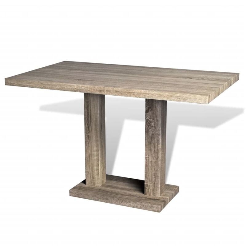 Dining Table mdf Oak-look Vidaxl