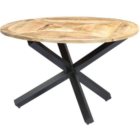 Dining Table Round 120x76 cm Solid Mango Wood vidaXL