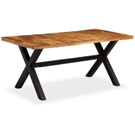 Dining Table Solid Acacia and Mango Wood 180x90x76 cm vidaXL