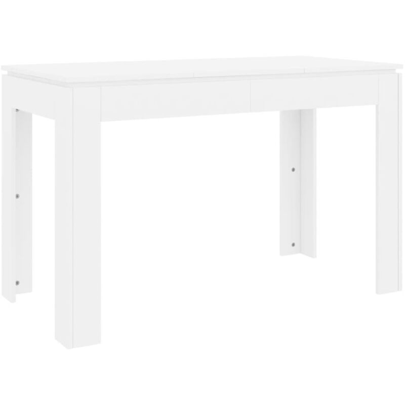 Dining Table White 120x60x76 cm Engineered Wood vidaXL