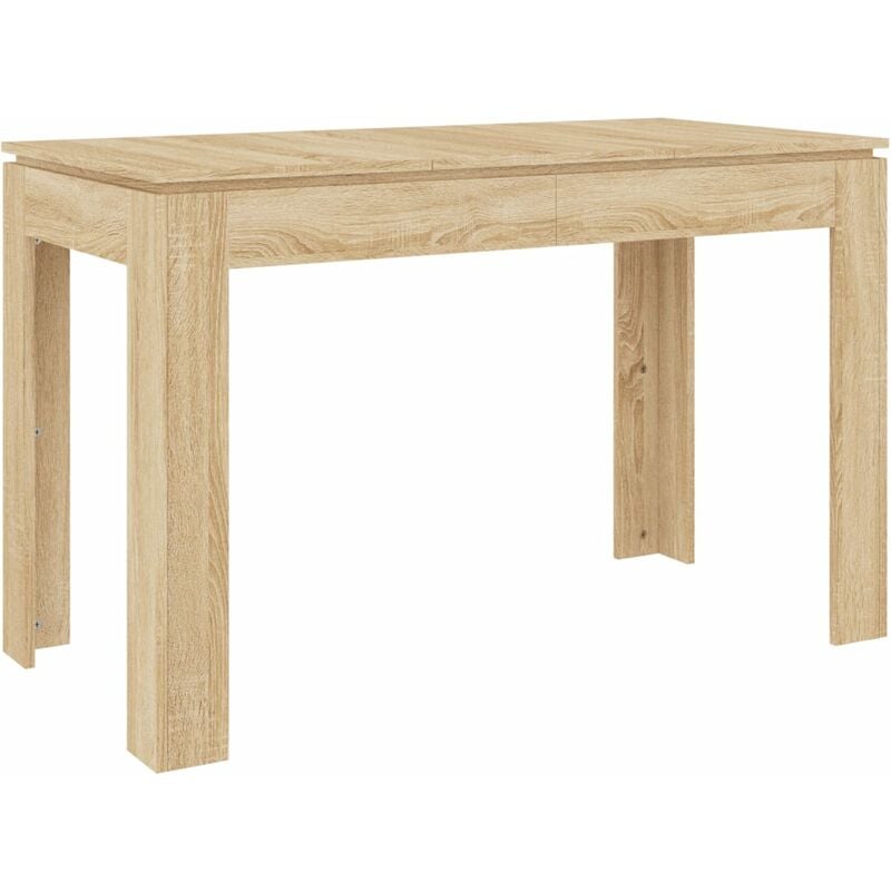 Dining Table Sonoma Oak 120x60x76 cm Engineered Wood Vidaxl