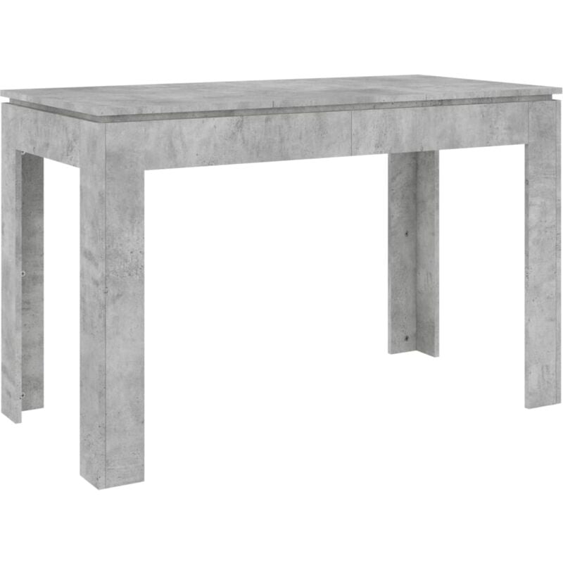 Dining Table Concrete Grey 120x60x76 cm Engineered Wood Vidaxl