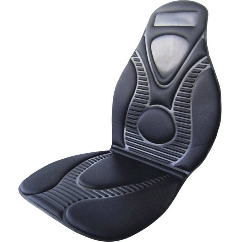 Housse de siège chauffante 12 v hp Autozubehör 19175 noir 2 niveaux de chauffage