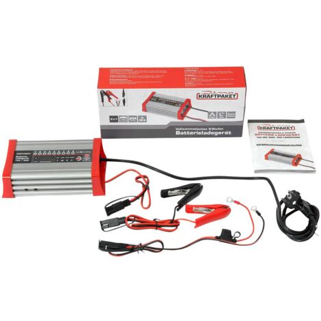 Dino KRAFTPAKET KFZ Batterieladegerät 20A-12V mit Camping-, Nacht-und Memory-Speicher 136320 Caricatore automatico 12 V