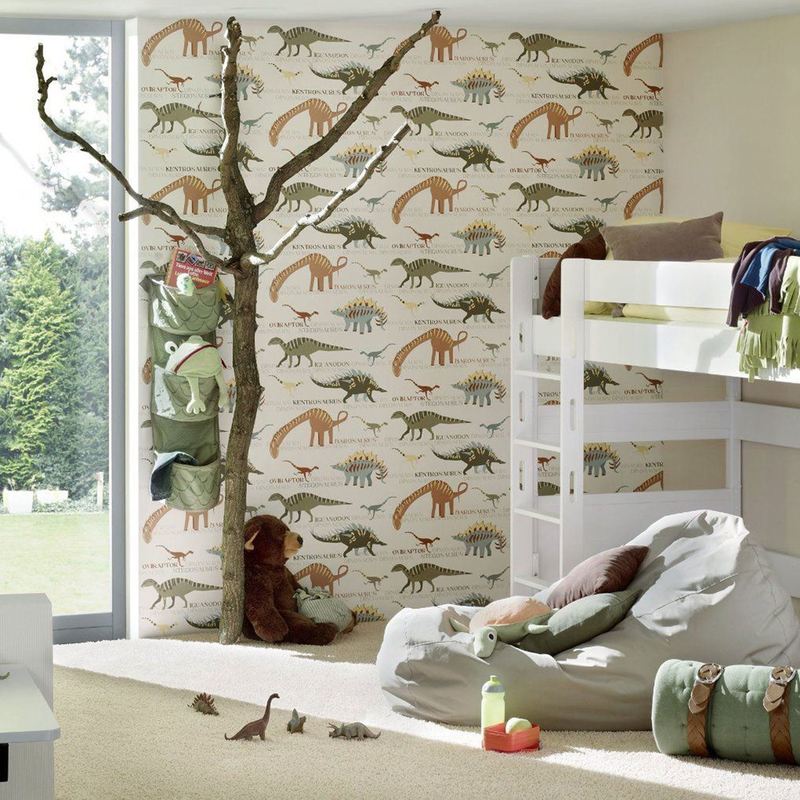 Dinosaur Wallpaper Kids Children S Bedroom Animal Natural Multi As Creation