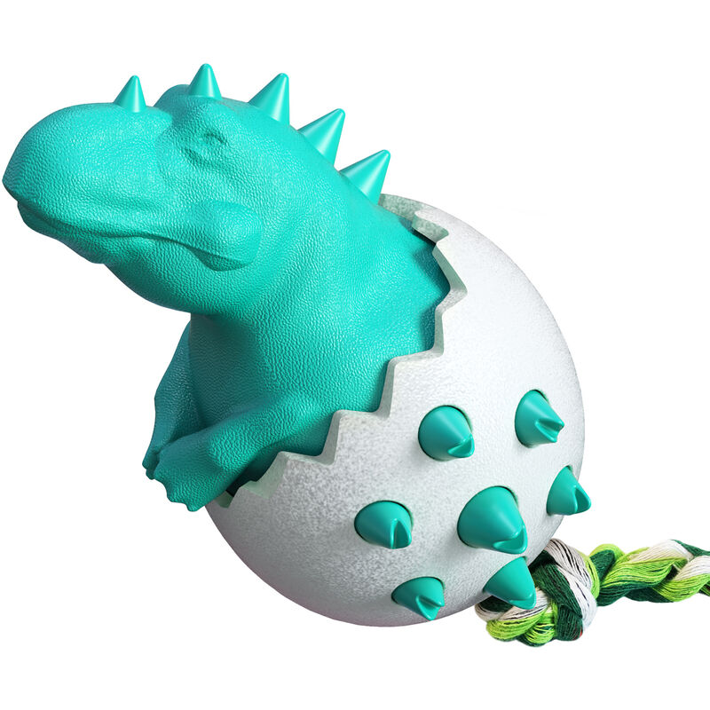 Dinosaure Oeuf Chien Dentition Bâton à Croquer Chien Brosse à Dents Nettoyage Des Dents Chien Jouets Pet Dentition Bâtons Jouets, Lac Bleu