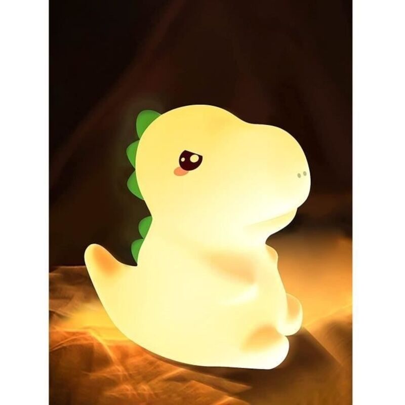 (dinosaures)HautStore Veilleuse Dinosaure,Veilleuse Silicone Portable Rechargeable,Decoration Chambre Bebe,Cadeau