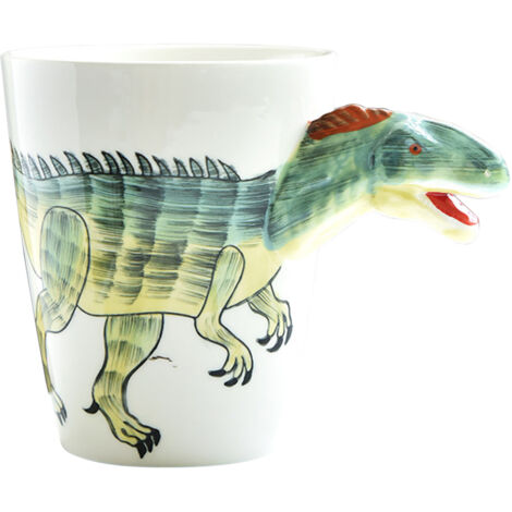 Dinosaurier-Becher, 400 ml, Keramik – Niedlicher Bürobecher fürs Frühstück