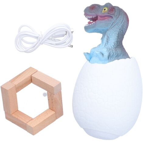 Dinosaurier-Nachttischlampe mit USB-Sensorbeleuchtung, 3 Farben – Lustiges Nachtlicht