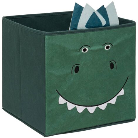 Dinosaurier Regalbox grün Würfeleinsatz