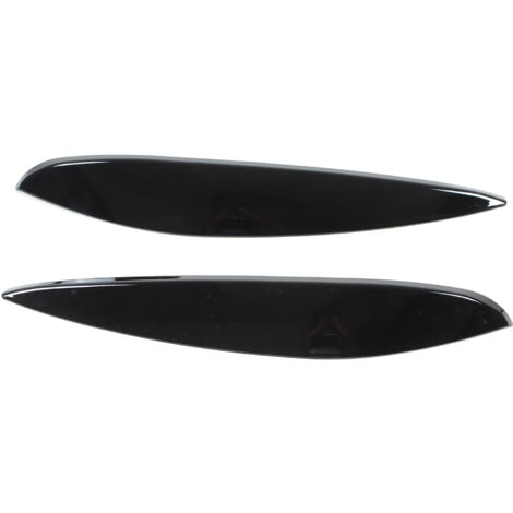 Dioche Faro de Coche Ceja Faro Párpado 2 Piezas Faro Izquierdo Derecho Ceja ABS para 453 Fortwo Forfour 20152020 Cubierta de Faro de Coche (Negro Brillante)
